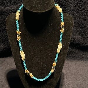 Necklace, multi strand with fresh water pearls